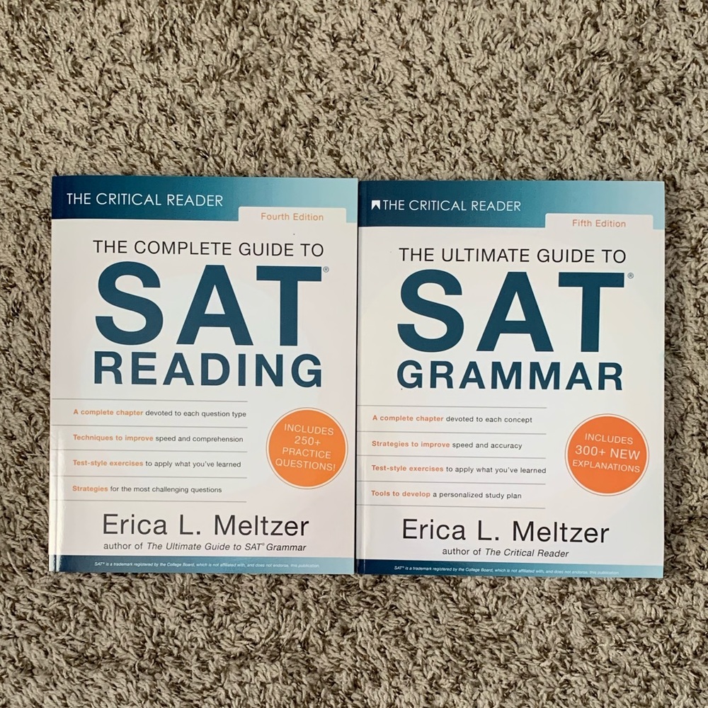 SAT Reading and Grammar Workbooks by Erica L. Meltzer